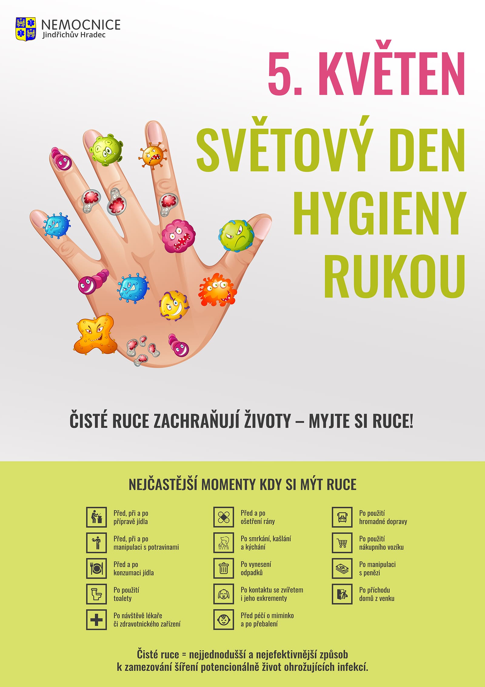 Světový den hygieny rukou 2022 poster